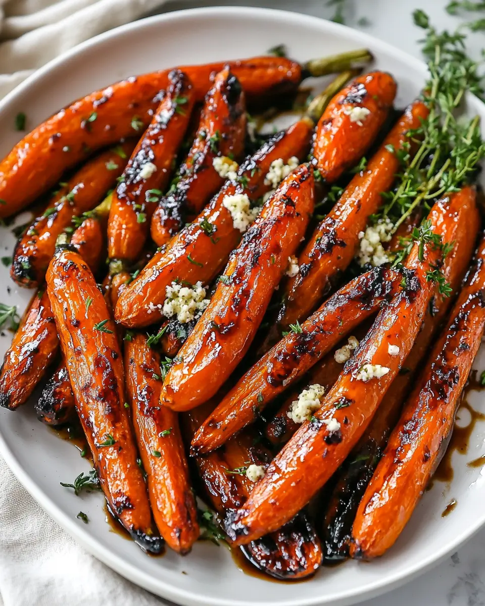 Honey Balsamic Roasted Carrots First Image First Image