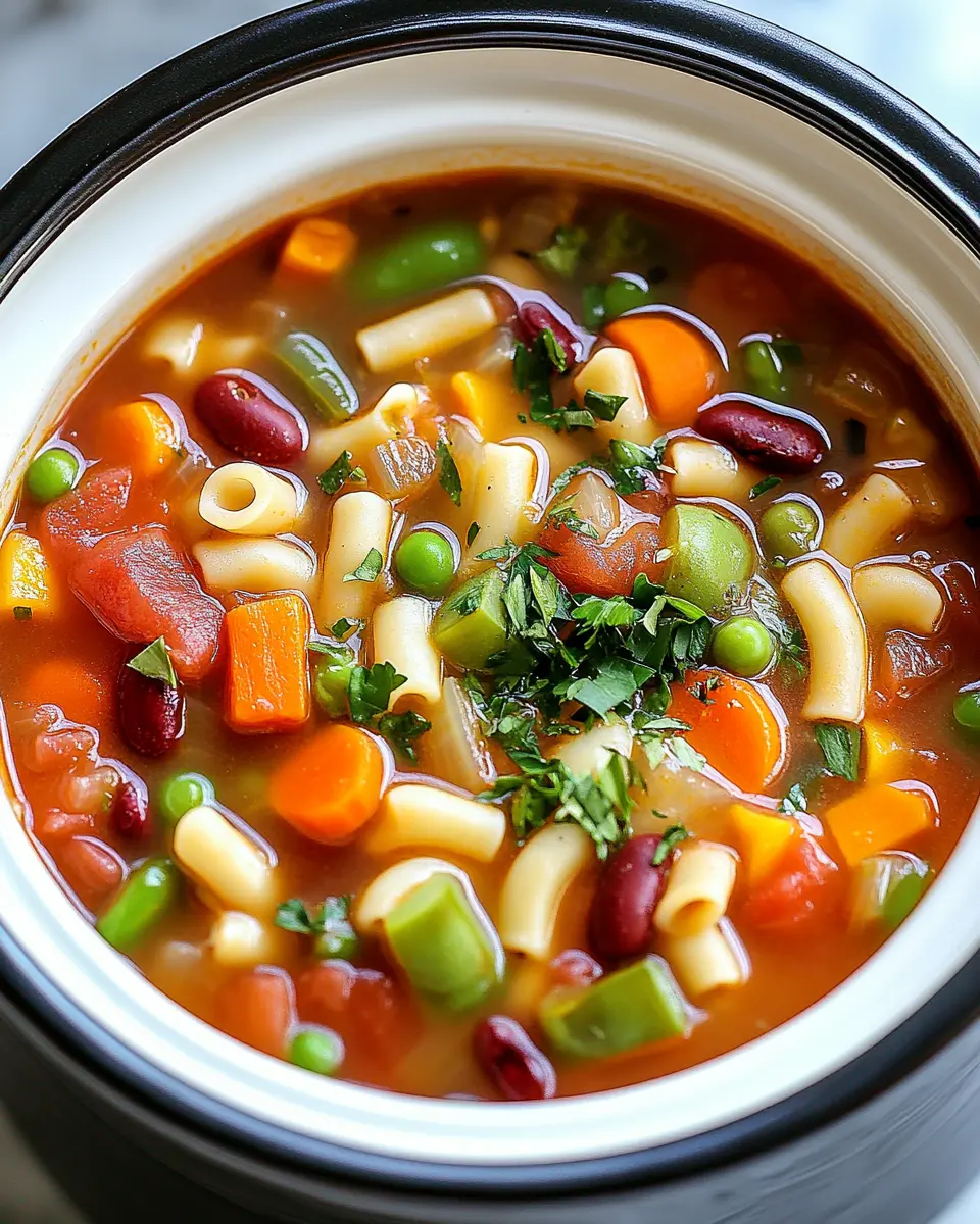 Dump and Go Crockpot Minestrone Soup First Image First Image