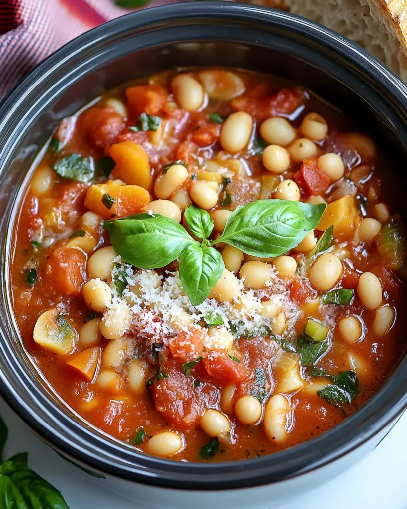 Dump and Go Crockpot Pasta e Fagioli First Image First Image