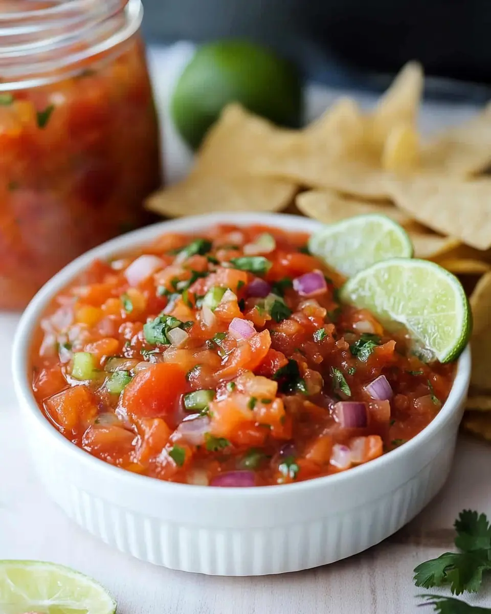 Easy Homemade Salsa First Image First Image