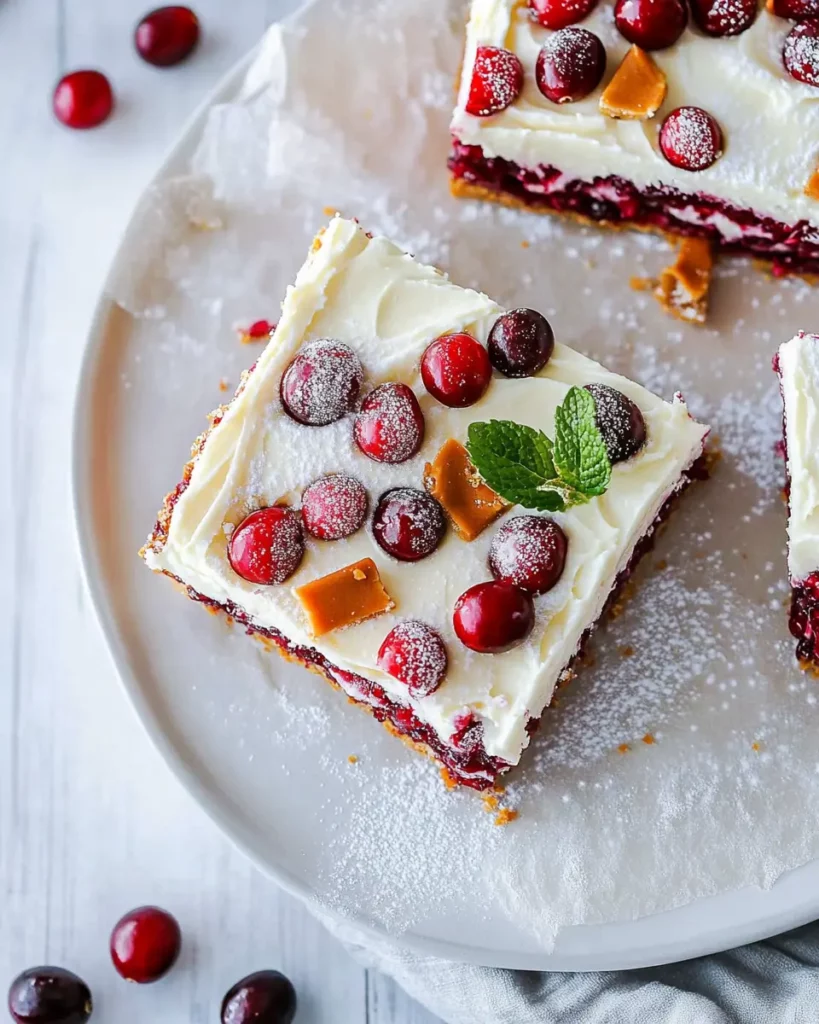 Sourdough Discard Cranberry Bliss Bars First Image First Image