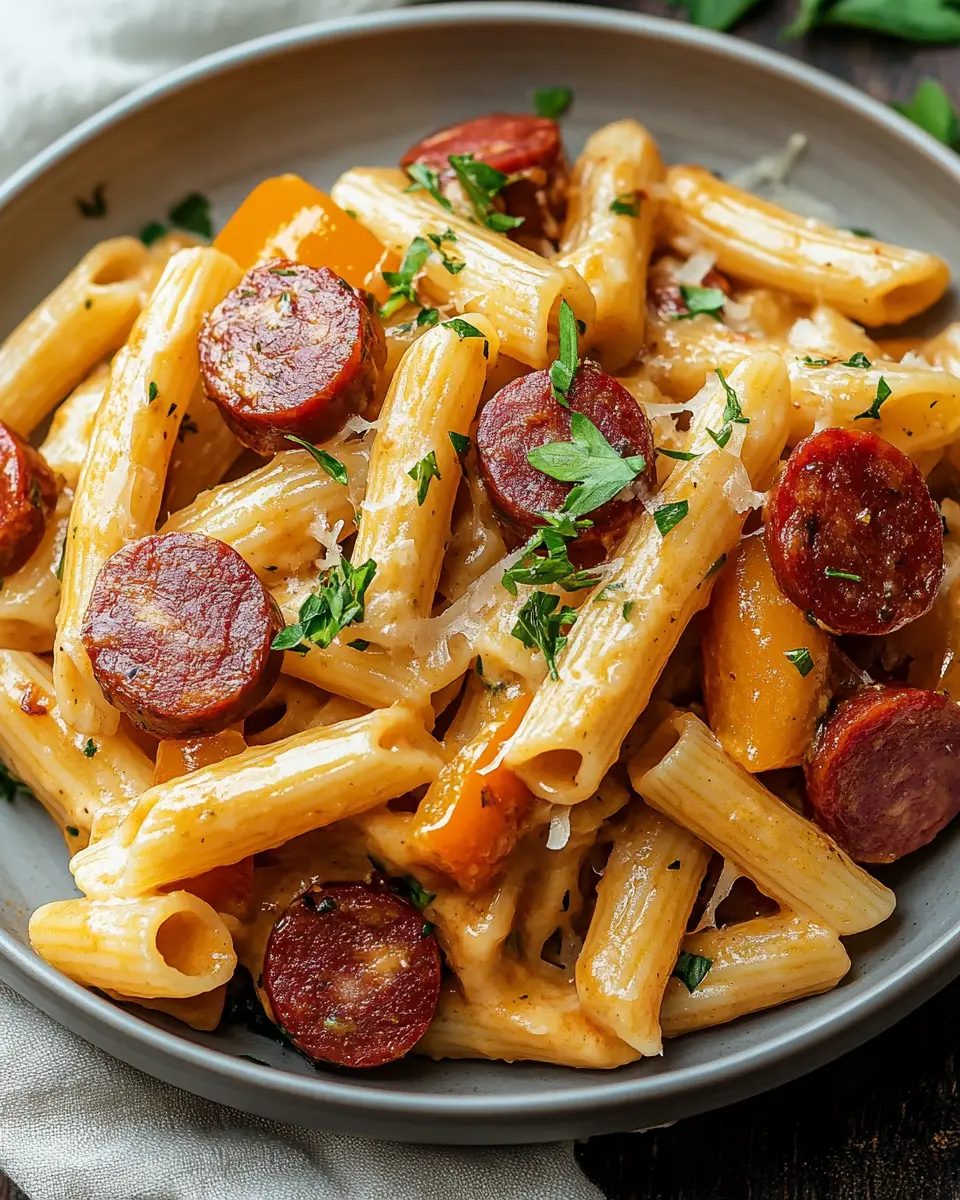 One Pot Kielbasa Pasta First Image First Image