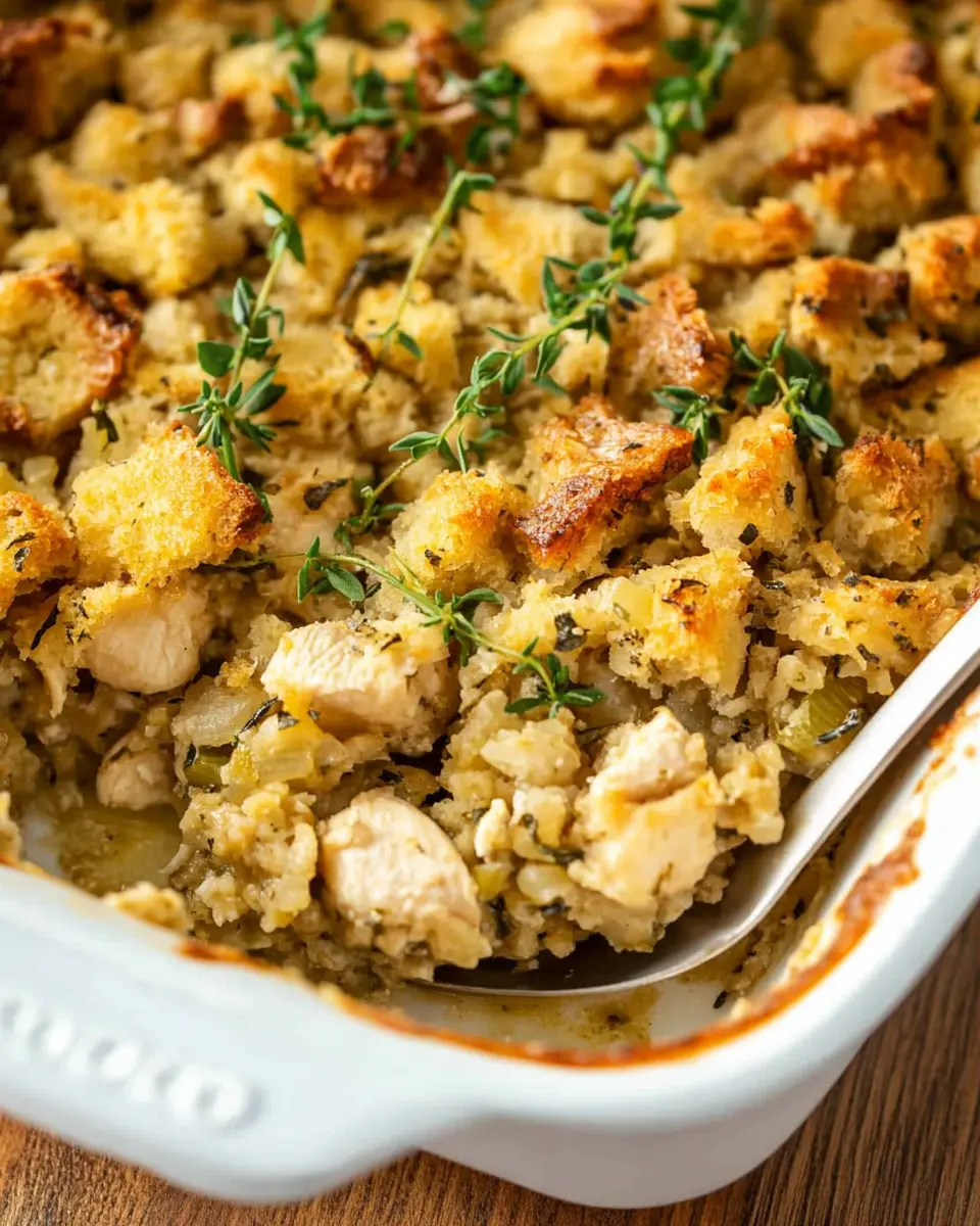 Chicken Stuffing Bake Recipe First Image First Image