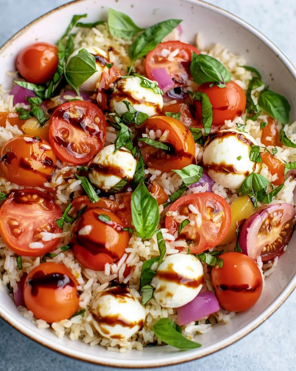 Caprese Rice Salad First Image First Image