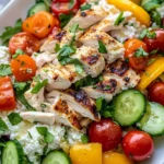 Chicken & Summer Veggie Cottage Cheese Salad First Image First Image