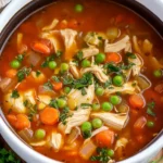 Easy Crockpot Chicken Vegetable Soup First Image First Image