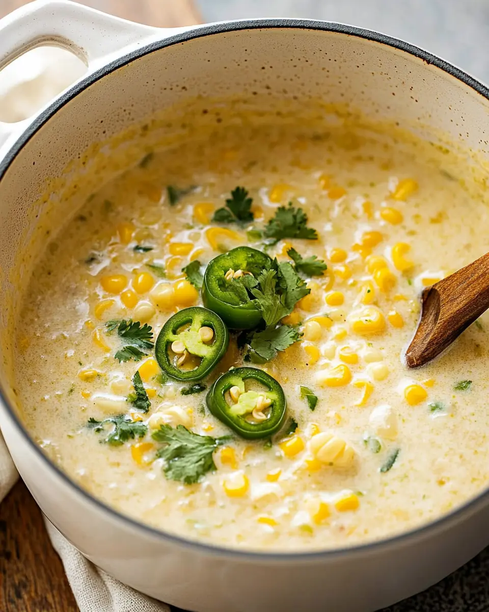 Creamy Jalapeño Corn Chowder First Image First Image