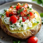 Greek-Style Jacket Potato with Cottage Cheese First Image First Image