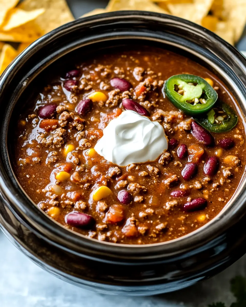 Dump and Go Crockpot Chili First Image First Image