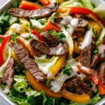 Keto Philly Cheesesteak Salad First Image First Image
