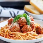 CrockPot Spaghetti and Meatballs Recipe First Image First Image