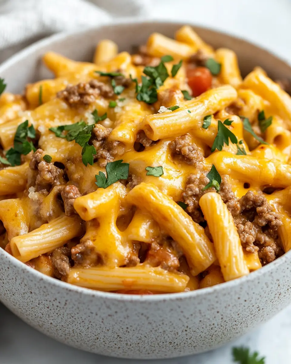 One Pot Cheesy Taco Pasta First Image First Image