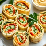 Hummus Veggie Pinwheels First Image First Image