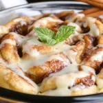 Crock Pot Cinnamon Roll Casserole First Image First Image