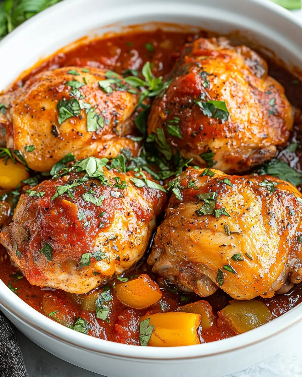 Crockpot Italian Chicken Thighs First Image First Image