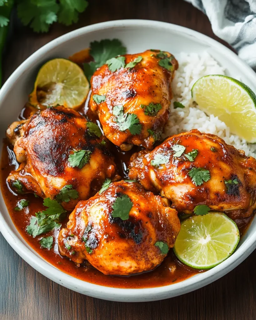 Crockpot Spicy Chipotle Chicken Thighs First Image First Image