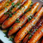 Honey Garlic Butter Roasted Carrots First Image First Image