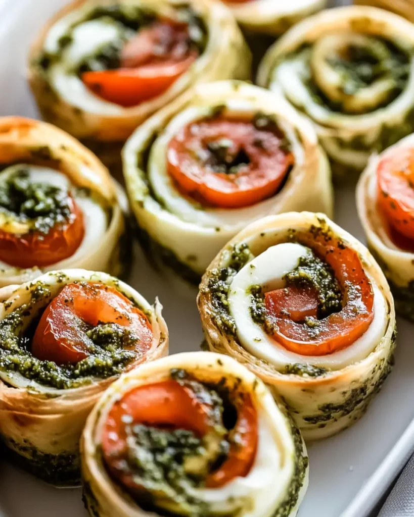 Caprese Pesto Pinwheels First Image First Image