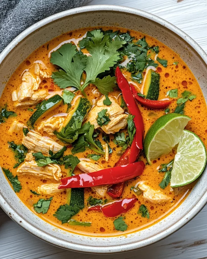 Keto Thai Curry Chicken Soup First Image First Image