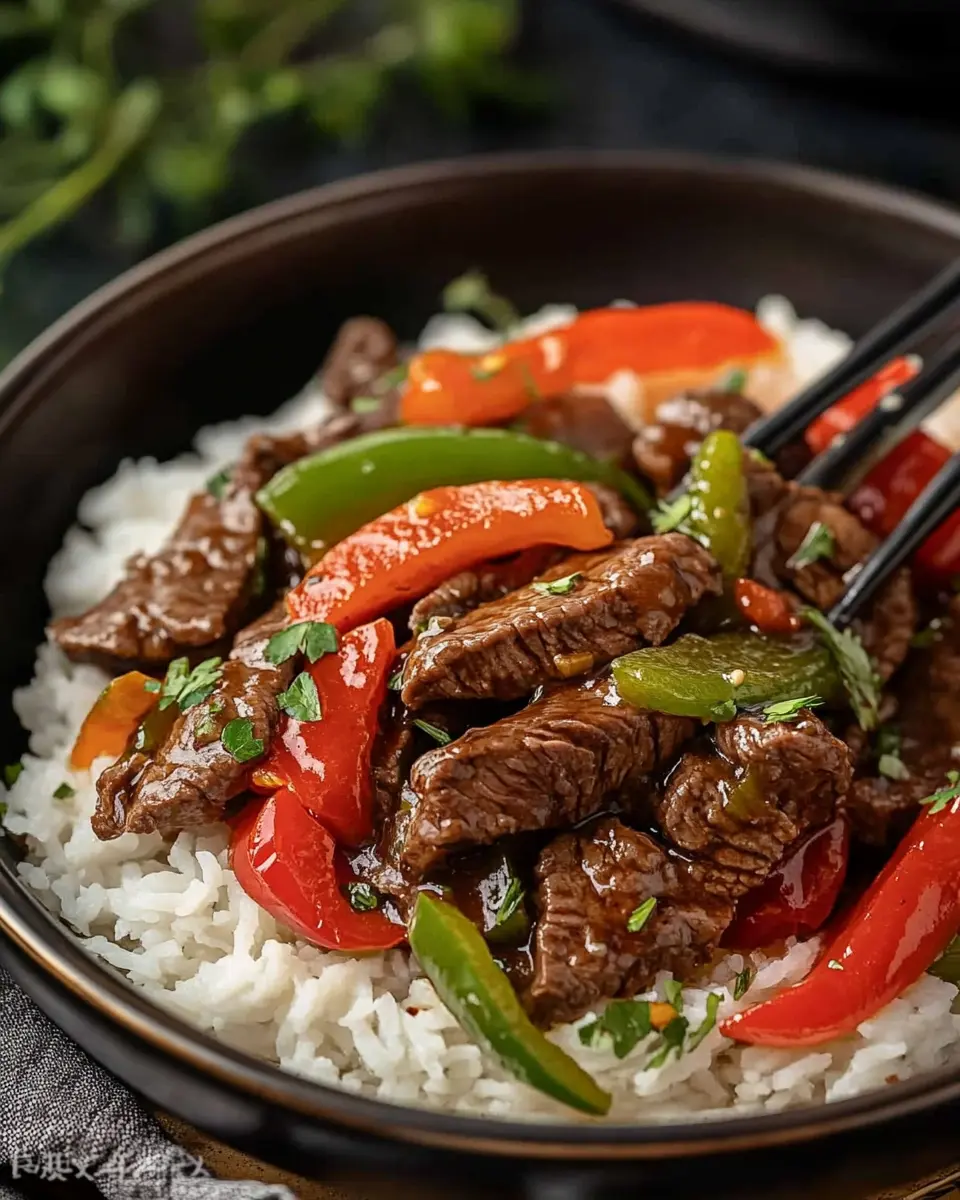 Easy Crockpot Pepper Steak Recipe First Image First Image