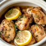 Dump and Go Crockpot Lemon Garlic Chicken First Image First Image