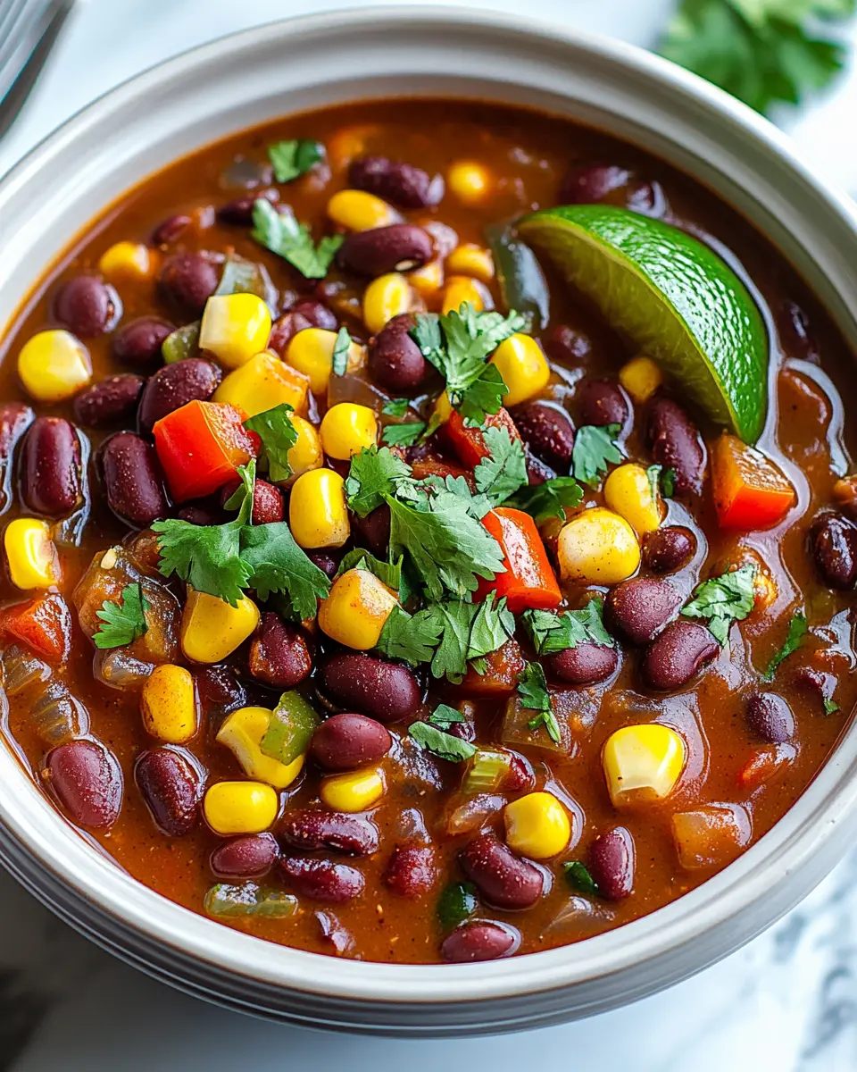 Dump and Go Crockpot Vegetarian Chili First Image First Image