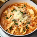 Crockpot Chicken Parmesan Soup First Image First Image